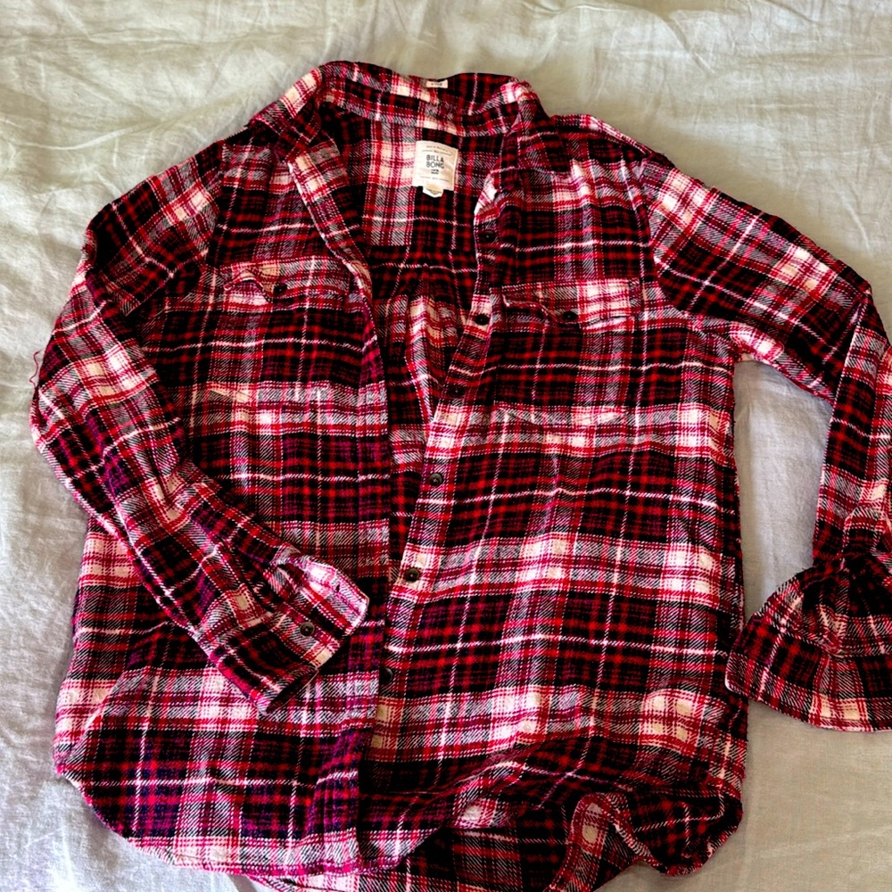 Billabong Flannel Shirt- Womens Medium